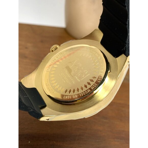 Invicta Women\'s Watch 1643 Angel Quartz White Dial Gold Black Rubber Strap 38mm main image 6
